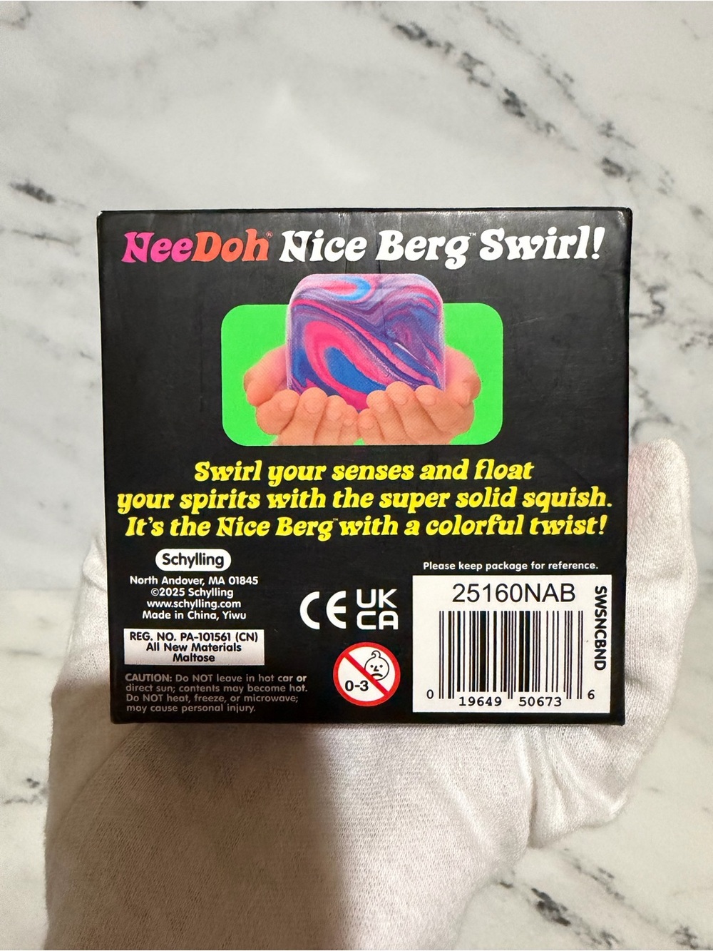 NeeDoh Nice Berg Swirl Purple Pink Blue - Picture 5 of 5